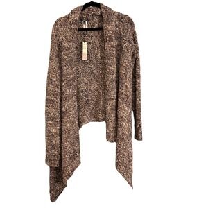 NWT Talbots Alpaca Wool Blend Cardigan Chunky Knit‎ Sweater Gray Women's XL Cozy